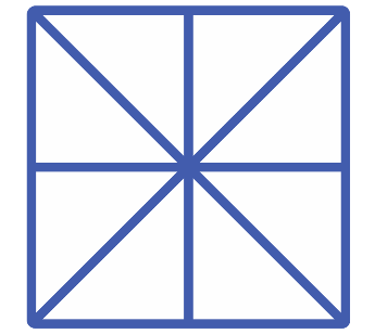 Puzzle for adults count the triangles